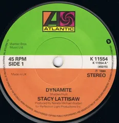 英7” Stacy Lattisaw Dynamite K11554 Atlantic, Atlantic /00080