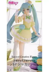 【中古】フィギュア 初音ミク 「キャラクター・ボーカル・シリーズ 01 初音ミク」 Exc∞d Creative Figure SweetSweets-シトロンマカロンver.-
