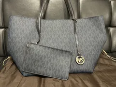 [新品未使用品]MICHAEL KORSマイケルコース トートバッグ　ネイビー　 MKロゴ 大容量