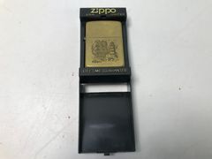 【33】ZIPPO ジッポー　帆船/灯台　真鍮　ケース付 中古現状品