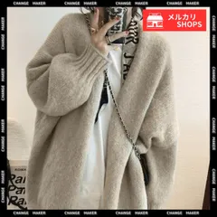 トッパーカーディガン ニット 秋冬 羽織り レディース トップス ゆったり 長袖 ミドル丈 体型カバー 暖かい アウター カジュアル 通勤 通学 おしゃれ きれいめ ニットカーディガン 大人女性 秋コーデ 無地 韓国 カーデ ボタンレス 99XXFS-001