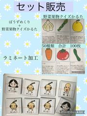 セット販売　ぼうずめくり＋野菜果物クイズかるた