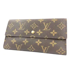 【1点限り!!送料無料!!】 Louis Vuitton ルイヴィトン モノグラム ポルトトレゾール インターナショナル M61217 二つ折り 三つ折り 長財布 ブラウン TH0998 小銭入れ 札入れ カード入れ レディース