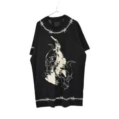 GIVENCHY (ジバンシィ) 21AW Gothic Oversized Tee BM71663Y6B ゴシックロゴ オーバーサイズ半袖Tシャツ ブラックのサムネイル