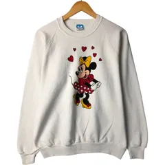古着 80年代 ディズニー DISNEY MINNIE MOUSE ミニーマウス キャラクタースウェットシャツ トレーナー USA製 メンズL相当/eaa589046