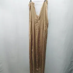 ◇ ⊂ BEAUTY & YOUTH UNITED ARROWS サテン系 肩紐結び ロング丈 ワンピース サイズ表記なし ゴールド系 レディース E  【1410290022979】