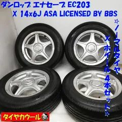 BBS ブラックタイヤホイールセット4本155/55R14 14インチ6J+45