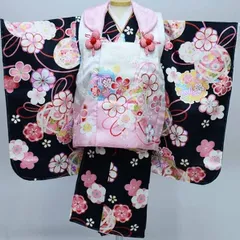 七五三 三歳 女児 被布 着物セット 日本製 綸子地 陽気な天使 NO23980 七五三 三歳 女児 被布 着物セット 日本製 綸子地 陽気な天使 NO23980