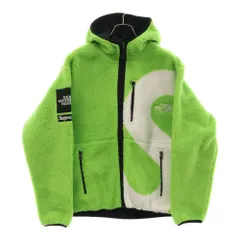 SUPREME (シュプリーム) 20AW×THE NORTH FACE S Logo Hooded Fleece Jacket×ザ ノースフェイス Sロゴフリースジャケット グリーン NT620041