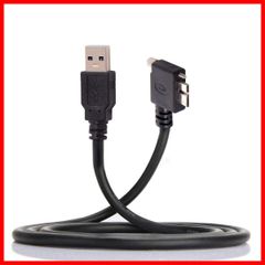 【特価商品】1.2m JSER 90度 左向きマイクロUSBねじマウント USB3.0データケーブル 産業用カメラ対応