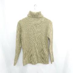 ◇ ⊇ select MOCA セレクト モカ タートルネック 長袖 ニット サイズF オリーブ レディース E  【1502030026962】
