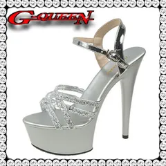 【新品】71411【銀】プラネットグリッターラメヒール パンプス サンダルキャバ ミュール サンダル ハイヒール パンプス ドレス 結婚式 パーティ お呼ばれ披露宴にもお勧めです 【22.5cm】【23.0cm】【23.5cm】【24.0cm】【24.5cm】