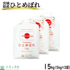 米 お米 15kg（5kg×3袋） ひとめぼれ 白米 精米 宮城県産 令和5年産 古代米お試し袋付き