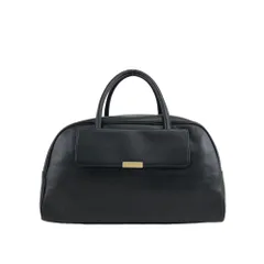 ★Yves Saint Laurent イヴ・サンローラン   ボストンバッグ ブラック ロゴ レザー YSL ミニボストン hvicgz