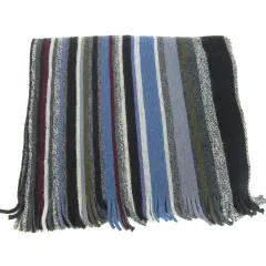 ポールスミス PAUL SMITH マフラー フリンジ マルチカラー ウール ブラック 黒 グレー /YM2 ■GY12