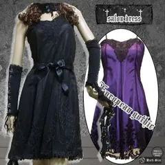 ゴシック ドレス ワンピース 結婚式 ファッション 服 黒  /wow061
