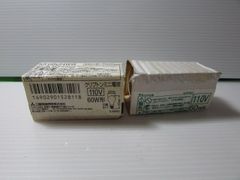 M0314【未使用品】 TOSHIBA OSRAM ミニクリプトン 110V 60ワット形  口金E17 2個