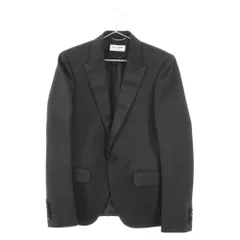 SAINT LAURENT PARIS (サンローランパリ) サテンピークドラペル 1B テーラード スモーキング ジャケット ブラック V75V 484520 Y090S 1000のサムネイル