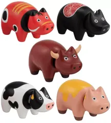 【中古】トレーディングフィギュア 全5種セット 「牛(べこ) ならぶんです。」のサムネイル