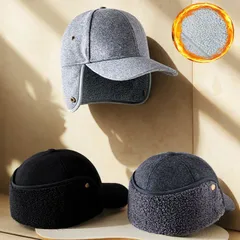 フライトキャップ 耳あて付き 防寒 冬用帽子 裏起毛 あったか ユニセックス 通勤通学 雪かき スノボ スキー  保温 ゴルフ帽子 冬 野球帽 大きめ ビッグサイズ 頭が大きいサイズ方向け zhonglan03