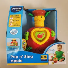 【新品・未使用】VTech Pop’n Sing Apple 英語知育玩具 ベビーおもちゃ 0～3歳 知育・音楽・学習に◎のサムネイル