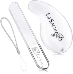 La SACHI かかと角質取り 爪やすり ガラス製 0.01μナノ技術 ストラップ付 足裏 とり かかと削り つめみがき セット