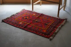 ※アフガニスタン　バルーチ族 ソフレ バルーチ族 絶品の ソフラ 124x122cm - Anatolian Concept