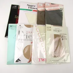 グンゼ/ナイガイ他 ストッキング 未使用 8点セット M ベージュ等 まとめて 大量 外装ダメージ有 レディース GUNZE etc