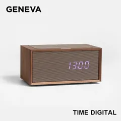 【新品】【1点販売】GENEVA ジェネバ GENEVA TIME DIGITAL スピーカー デジタルクロック 時計 Qiワイヤレスチャージのサムネイル