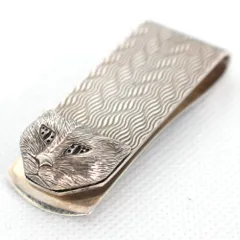 グッチ GUCCI マネークリップ キャットヘッド Ag925 シル