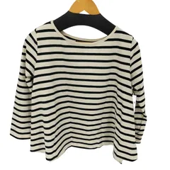 ルミノア Le minor MADE IN FRANCE ボーダー バスクシャツ レディース JPN：1 