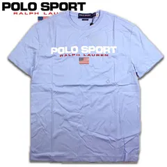 ポロスポーツ ラルフローレン Tシャツ 半袖 ブルー ロゴ アメリカ国旗 ポロスポーツ