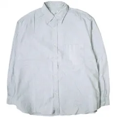 BEAUTY&YOUTH UNITED ARROWS ビューティーアンドユース ユナイテッドアローズ 日本製 オックスキャンディーストライプビッグシャツ 1211-218-7145 XL サックスブルー ボタンダウン 長袖 オックスフォード g20311