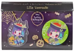【中古】雑貨 リリア・ヴァンルージュ アクリルキーホルダー＆缶バッジセット Halloween ver.2022 「ディズニー ツイステッドワンダーランド」