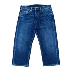 LEVI'S 505 ストレッチ クロップド ハイウエスト テーパードデニム 薄手 インディゴ サイズW30 メンズM リーバイス