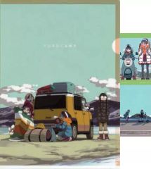 [중고] 클리어 파일 집합 / 자동차 · 짐 A4 클리어 파일 & 스티커 세트 [이치 반 쿠지 유루 캔 △] E 상