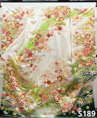 振袖 金駒 金彩 紋意匠 大輪 牡丹 身丈169cm 撥水加工済 MO3615 - メルカリ