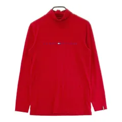 サイズ：M TOMMY HILFIGER GOLF トミー ヒルフィガーゴルフ  起毛 ハイネック 長袖Tシャツ  レッド系 [240101523487] ゴルフウェア メンズ ストスト