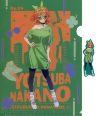 【中古】グッズセット 中野四葉 クリアファイル＆ステッカーセット 「きゃらっとくじ 五等分の花嫁＊ ～Vivid City Rhythm～」 D-4賞