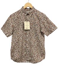 MAJUN マジュン 沖縄かりゆし 小花ミッキー メンズ半袖シャツ 中古4