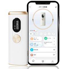 Serendipity スマート脱毛器 IPL美容器 光美容器 VIO対応 メンズ レディース 冷感 無痛 サロン級氷感ムダ毛ケア ホワイト ピンク 髭 全身対応 日本語アプリ 手動 自動 5段階調節 照射回数998000回　(ホワイト)
