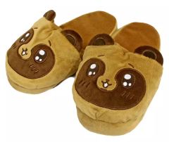 [중고] 룸 슈즈·실내 신기 B.타누키 봉제인형 슬리퍼~귀여운 너구리와 여우~ [타누키와 여우]
