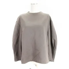 自由区 オンワード樫山 エアリーダンボール ボリュームスリーブ ハイネックプルオーバー 長袖 グレー 250508E