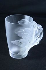 CR265 超美品 ラリック LALIQUE クリスタル ガラス ビール ジョッキ マグ