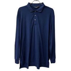POLO RALPH LAUREN 長袖 ポロシャツ2XL ネイビー ポロ ラルフローレン ビッグサイズ 古着卸 アメリカ仕入 a708-5026