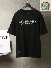 【今日WTO】GIVENCHY クラシックレインボー立体プリント刺繍 T シャツ-AG49