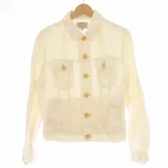 アルマーニ ジーンズ ARMANI JEANS スプリングジャケット 麻 リネン 48 L 白 ホワイト /KQのサムネイル