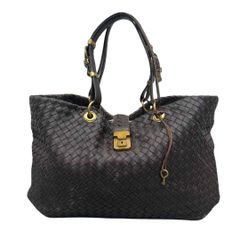 BOTTEGA VENETA◆バッグ  ボッテガヴェネタ  ショルダートートバッグ イタリア製  無地 ブラウン系   メンズ サイズ  8