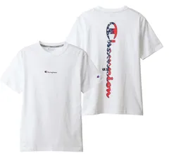 特化セール中！【新品】Champion　チャンピオン　バックプリントロゴTシャツ　C3-RS309　ホワイト、グレー