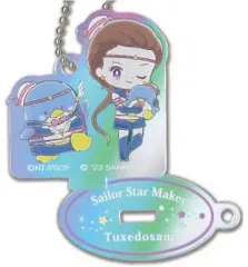 【中古】キーホルダー セーラースターメイカー×タキシードサム 「劇場版 美少女戦士セーラームーンCosmos×サンリオキャラクターズ スタンドミニアクリルキーホルダー オーロラTYPE」